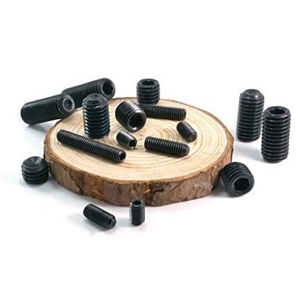 M6 X 6mm Allen Grub Screw,Hex Socket Set Screw-HT,Bright Finish, Machine Thread